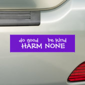 HARM NONE BUMPERSTICKER (Op auto)