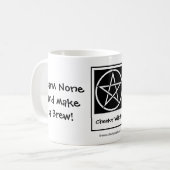 Harm none en make a Brew - Pagan Wiccan Mok Cup (Voorkant links)