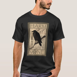 Harm None Wiccan Black Unisex Short Sleeve Modern T-shirt