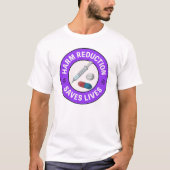 Harm Reduction Saves Lives - Pro Pill Testing T-shirt (Voorkant)