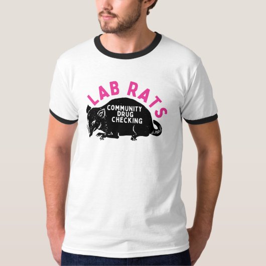 Harm Reduction Sisters Lab Rats CDC T-shirt (Voorkant)