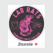 Harm Reduction Sisters Lab Rats Logo Sticker (Vel)
