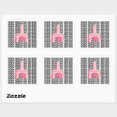 Harm Reduction Sisters Roze Narcan Vierkante Sticker (Vel)