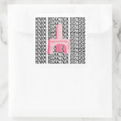 Harm Reduction Sisters Roze Narcan Vierkante Sticker (Tas)
