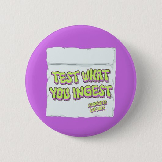 Harm Reduction Sisters Test Wat Je Inslikt Ronde Button 5,7 Cm (Voorkant)
