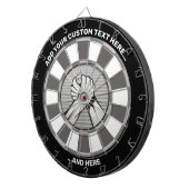 Harm Wrestling Silver Dartboard met aangepaste tek Dartbord (Voorkant Rechts)