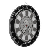 Harm Wrestling Silver Dartboard met aangepaste tek Dartbord (Voorkant Links)