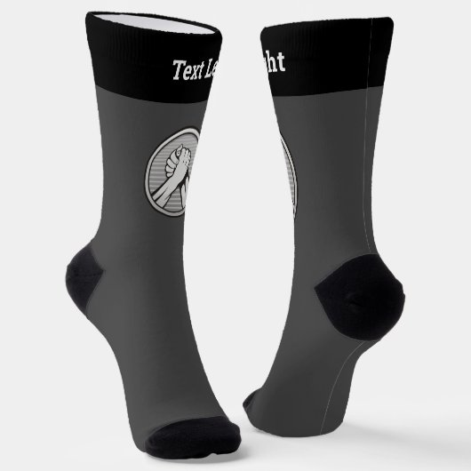 Harm Wrestling Silver Socks Sokken (Gebogen)