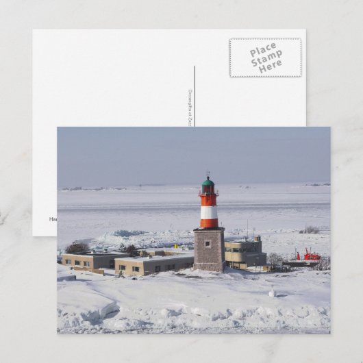 Harmaja Lighthouse Helsinki Finland Briefkaart (Voorkant / Achterkant)