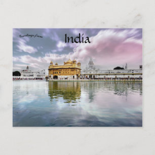 Harmandir Sahib Golden Temple Amritsar India Briefkaart