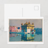 Harmandir Sahib (Gouden Tempel), Hiroshi Yoshida Briefkaart (Voorkant / Achterkant)