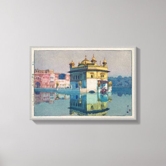 Harmandir Sahib (Gouden Tempel), Hiroshi Yoshida Canvas Afdruk (Voorkant)