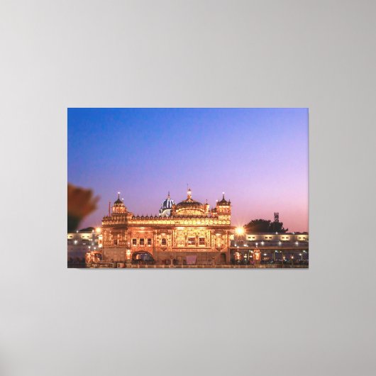 Harmandir Sahib Wall Art Canvas Print Picture (Voorkant)