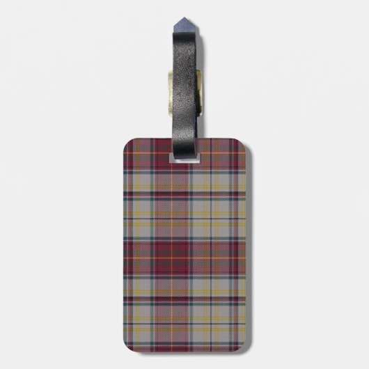 Harmon Dress Tartan Pset Bagagelabel (Achterkant verticaal)