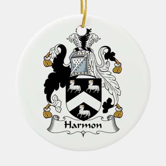 Harmon Family Crest Keramisch Ornament (Voorkant)