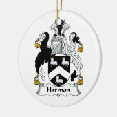 Harmon Family Crest Keramisch Ornament (Links)