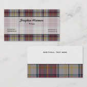 Harmon Jurk Traditionele Tartan Plaid Custom Visitekaartje (Voorkant / Achterkant)