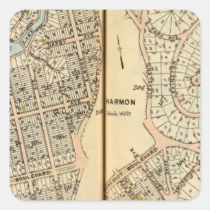 Harmon Park, New York 2 Vierkante Sticker