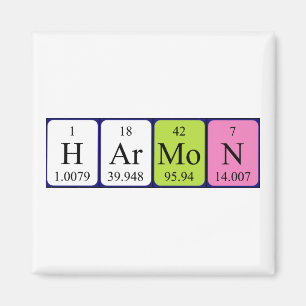 Harmon periodieke table name magnet