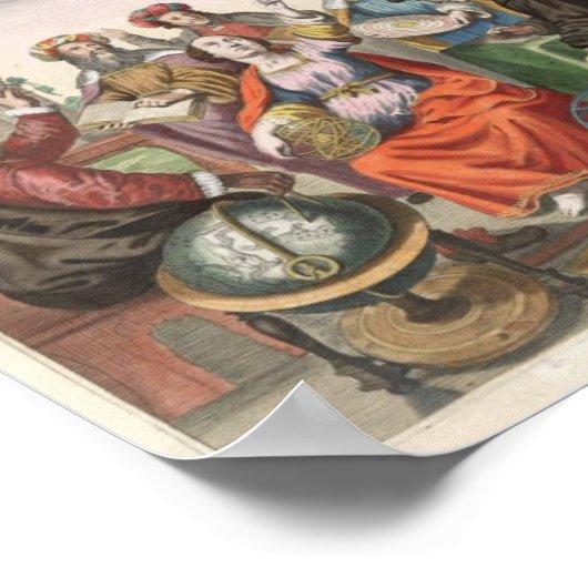 Harmonia Macrocosmica van Andreas Cellarius Poster (Hoek)