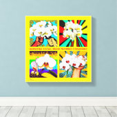 HARMONIA SOCIAL - impressão em tela Canvas Afdruk (Insitu (Houten vloer))