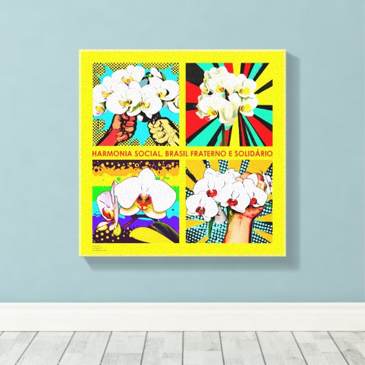 HARMONIA SOCIAL - impressão em tela Canvas Afdruk (Insitu (Houten vloer))