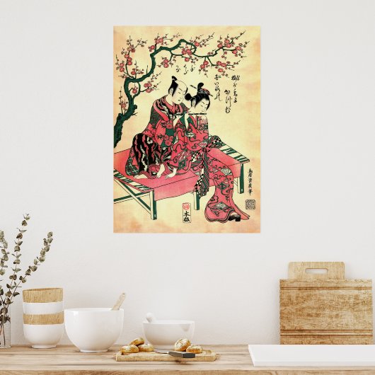 Harmonic Couple 1756 Poster (Keuken)