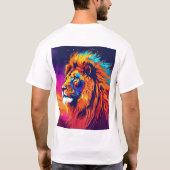 Harmonic Fusion: Natuur ontmoet stedelijke chaos. T-shirt (Achterkant)