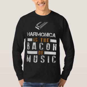 Harmonic Sizzle: Harmonica - Het Muzikale Spek! Ho T-shirt
