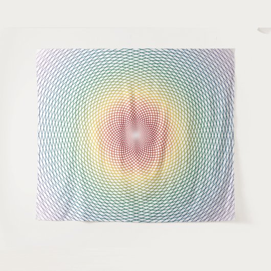 Harmonic Torus Series (Light Spectrum) Tapestry Wandkleed (Voorkant (horizontaal))