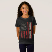 Harmonica Amerikaanse vlag Patriottische Harmonic T-shirt (Voorkant volledig)