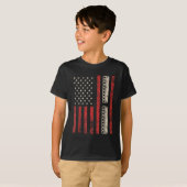 Harmonica  Amerikaanse vlag Patriottische Harmonic T-shirt (Voorkant volledig)