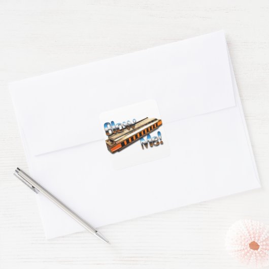 Harmonica - Blow me sticker (Envelop)