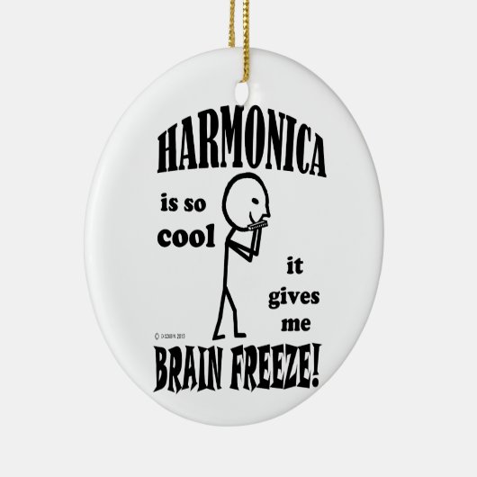 Harmonica, Brain Freeze Keramisch Ornament (Rechts)