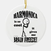 Harmonica, Brain Freeze Keramisch Ornament (Voorkant)