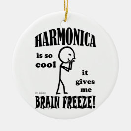 Harmonica, Brain Freeze Keramisch Ornament