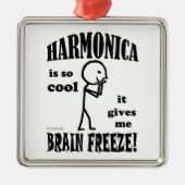 Harmonica, Brain Freeze Metalen Ornament (Voorkant)