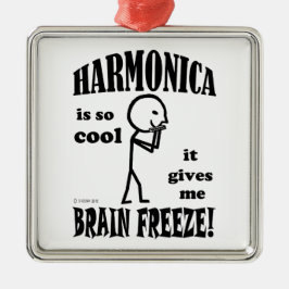 Harmonica, Brain Freeze Metalen Ornament