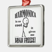 Harmonica, Brain Freeze Metalen Ornament (Links)