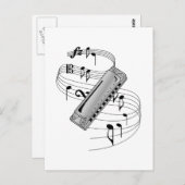 Harmonica Briefkaart (Voorkant / Achterkant)