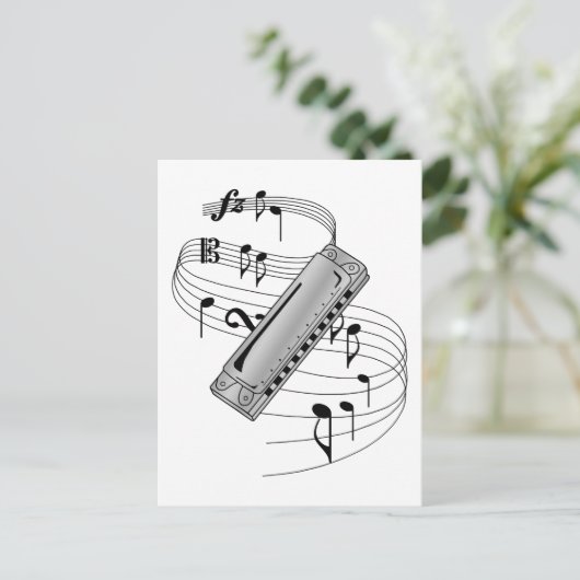 Harmonica Briefkaart (Staand voorkant)
