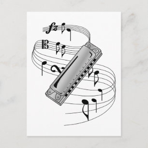 Harmonica Briefkaart