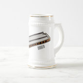 Harmonica cartoon illustratie bierpul (Voorkant rechts)