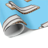 Harmonica cartoon illustratie cadeaupapier (Rol Hoek)