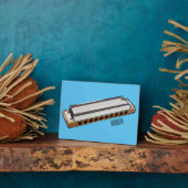 Harmonica cartoon illustratie fotoplaat (Zijkant)
