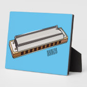 Harmonica cartoon illustratie fotoplaat (Zijkant)