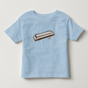 Harmonica cartoon illustratie kinder shirts