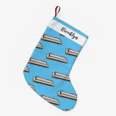 Harmonica cartoon illustratie kleine kerstsok (Voorkant (Hangend))