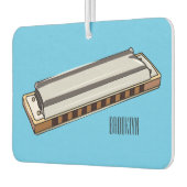 Harmonica cartoon illustratie luchtverfrisser (Links)