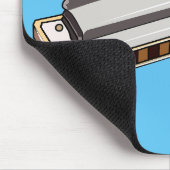 Harmonica cartoon illustratie muismat (Hoek)